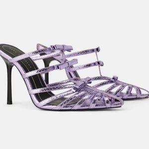 Shoes For Love and Lemons Zola Metallic Heels